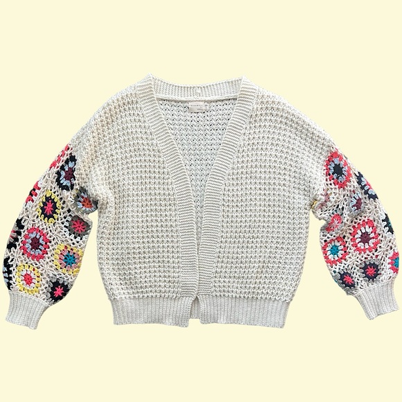 Dry Goods Sweaters - Dreamers by Debut - Crotchet Cardigan - Size S/M
